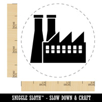 Industrial Factory Manufacturing Building Symbol Self-Inking Rubber Stamp for Stamping Crafting Planners