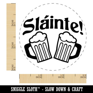 Sl?nte Cheer Toast Beer Mug Drink Irish Scottish Gaelic Saint Patricks Day Self-Inking Rubber Stamp for Stamping Crafting Planners