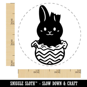 Chocolate Easter Bunny Rabbit Unwrapped Foil Self-Inking Rubber Stamp for Stamping Crafting Planners