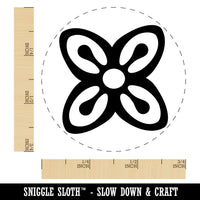 Bese Saka Adinkra African Flower Unity Abundance Self-Inking Rubber Stamp