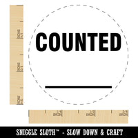 Counted Fill Inventory Management Manufacturing Label Self-Inking Rubber Stamp