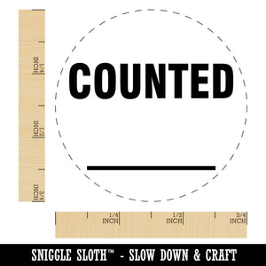 Counted Fill Inventory Management Manufacturing Label Self-Inking Rubber Stamp