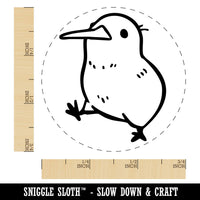 Cute Chubby Kiwi Bird Walking New Zealand Self-Inking Rubber Stamp Crafting
