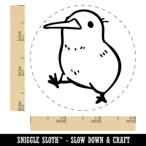 Cute Chubby Kiwi Bird Walking New Zealand Self-Inking Rubber Stamp Crafting
