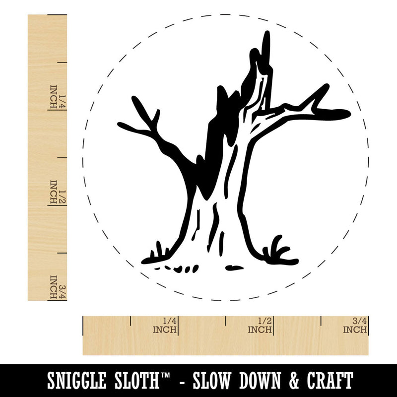 Dead Tree Stump Wood Self-Inking Rubber Stamp Crafting Planners