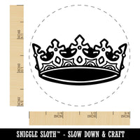 Elegant Crown Royalty King Queen Self-Inking Rubber Stamp Crafting Planners
