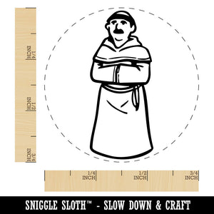 Friar Brother Medieval Monk Church Christian Monestary Self-Inking Rubber Stamp