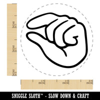 Hand Pinching Fingers Self-Inking Rubber Stamp for Stamping Crafting Planners