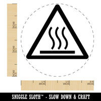 Hot Surface Warning Danger Sign Self-Inking Rubber Stamp Crafting Planners