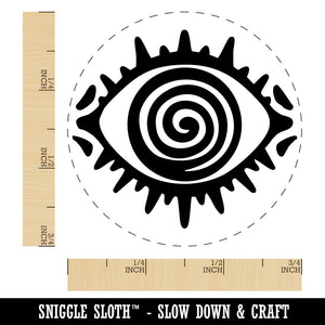 Hypnotic Eye Swirl Pattern Trance Illusion Perception Self-Inking Rubber Stamp