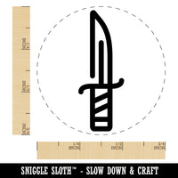 Line Drawing Knife Dagger Rogue Weapon Blade Self-Inking Rubber Stamp Crafting