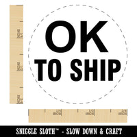 OK To Ship Production Inventory Management Manufacturing Label Self-Inking Stamp