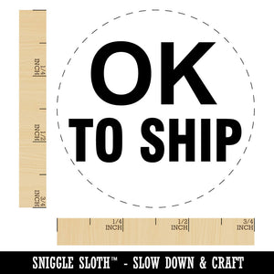 OK To Ship Production Inventory Management Manufacturing Label Self-Inking Stamp