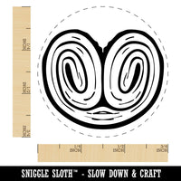 Palmier Palmera French Pastry Cookie Self-Inking Rubber Stamp Crafting Planners