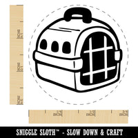 Pet Carrier Animal Cage Dog Cat Self-Inking Rubber Stamp Crafting Planners