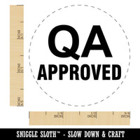 QA Approved Quality Assurance Manufacturing Label Self-Inking Rubber Stamp