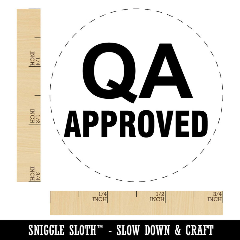 QA Approved Quality Assurance Manufacturing Label Self-Inking Rubber Stamp