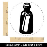 Rolled Message In A Bottle Secret Self-Inking Rubber Stamp Crafting Planners