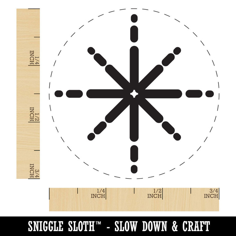 Shiny Sparkle Star Shimmer Glitter Self-Inking Rubber Stamp Crafting Planners