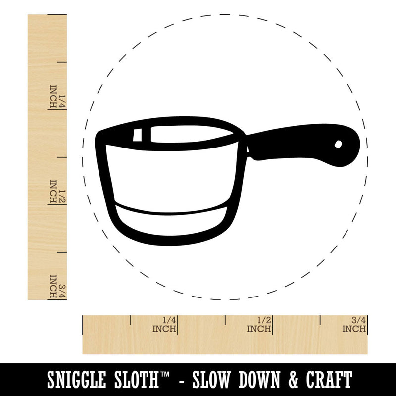 Small Cooking Pot Sauce Pan Self-Inking Rubber Stamp Crafting Planners