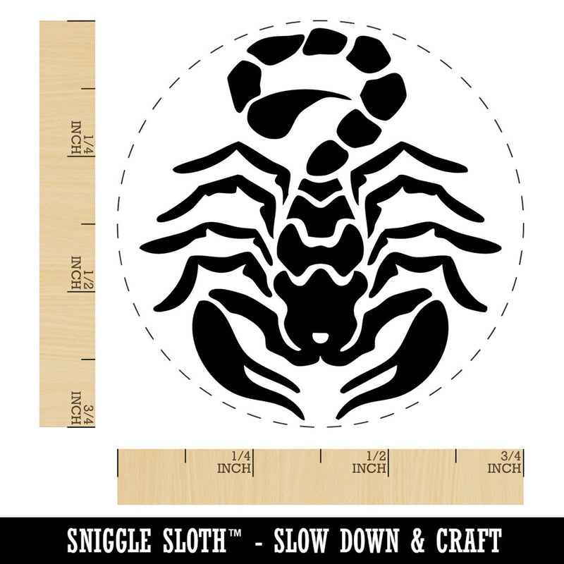 Tribal Scorpion Ready to Strike Self-Inking Rubber Stamp for Crafting Planners