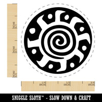 Tribal Southwestern Sun Star Ray Swirl Self-Inking Rubber Stamp Crafting Planner