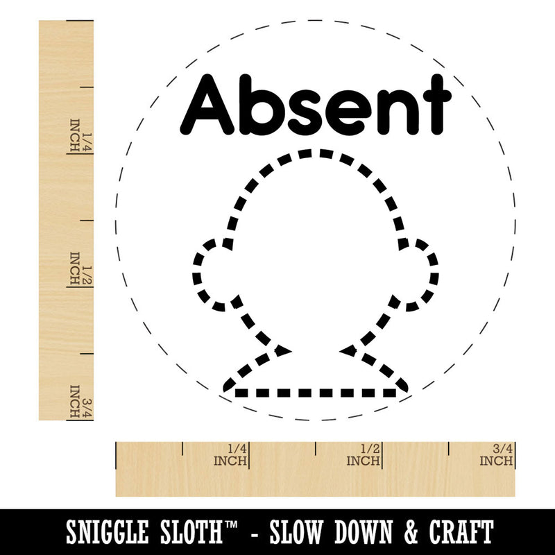 Absent Student School Self-Inking Rubber Stamp for Stamping Ink Stamper Crafting Planners