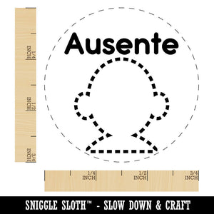 Ausente Absent Spanish Student Teacher Stamp Self-Inking Rubber Stamp for Stamping Ink Stamper Crafting Planners