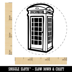 British Phone Booth Telephone Self-Inking Rubber Stamp for Stamping Ink Stamper Crafting Planners