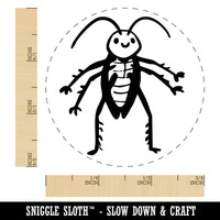 Cartoon Cockroach Bug Insect Vermin Pest Self-Inking Rubber Stamp for Stamping Ink Stamper Crafting Planners