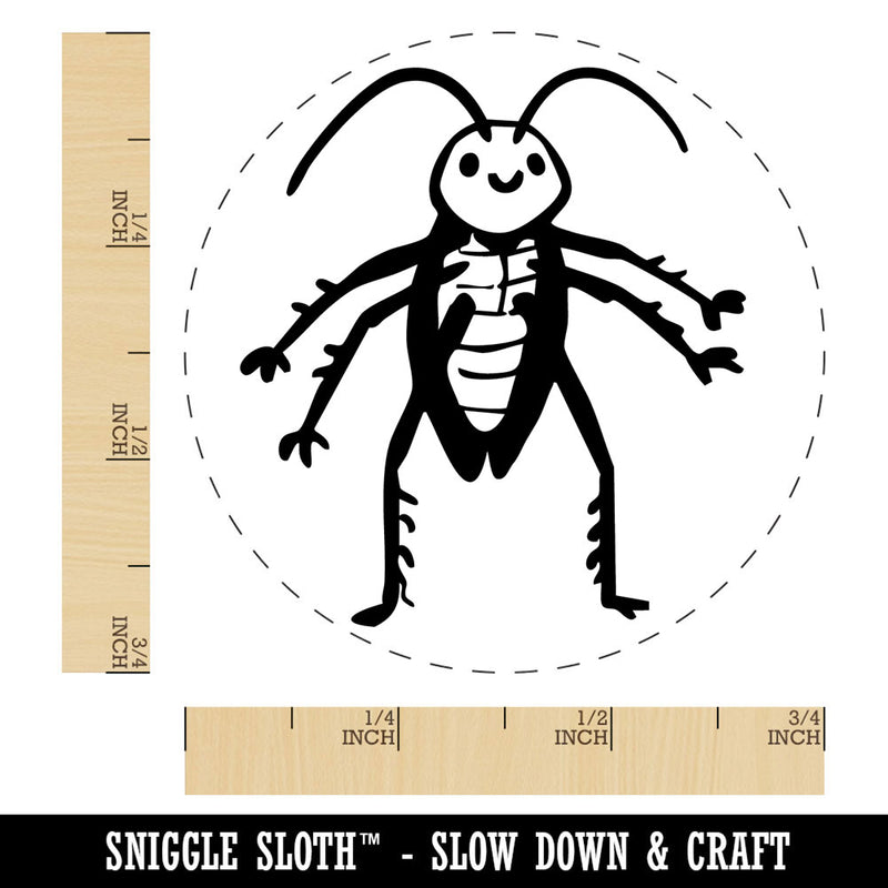 Cartoon Cockroach Bug Insect Vermin Pest Self-Inking Rubber Stamp for Stamping Ink Stamper Crafting Planners