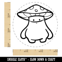 Cartoon Mushroom Man Chubby Cute Spots Self-Inking Rubber Stamp for Stamping Ink Stamper Crafting Planners