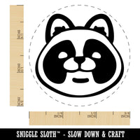 Cartoon Tanuki Head Japanese Raccoon Dog Self-Inking Rubber Stamp for Stamping Ink Stamper Crafting Planners