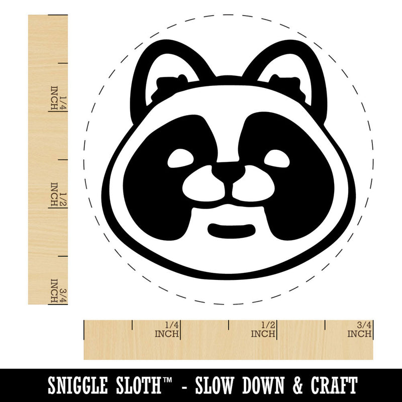 Cartoon Tanuki Head Japanese Raccoon Dog Self-Inking Rubber Stamp for Stamping Ink Stamper Crafting Planners