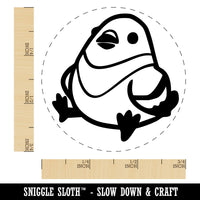 Chubby Pigeon Bird Sitting Self-Inking Rubber Stamp for Stamping Ink Stamper Crafting Planners