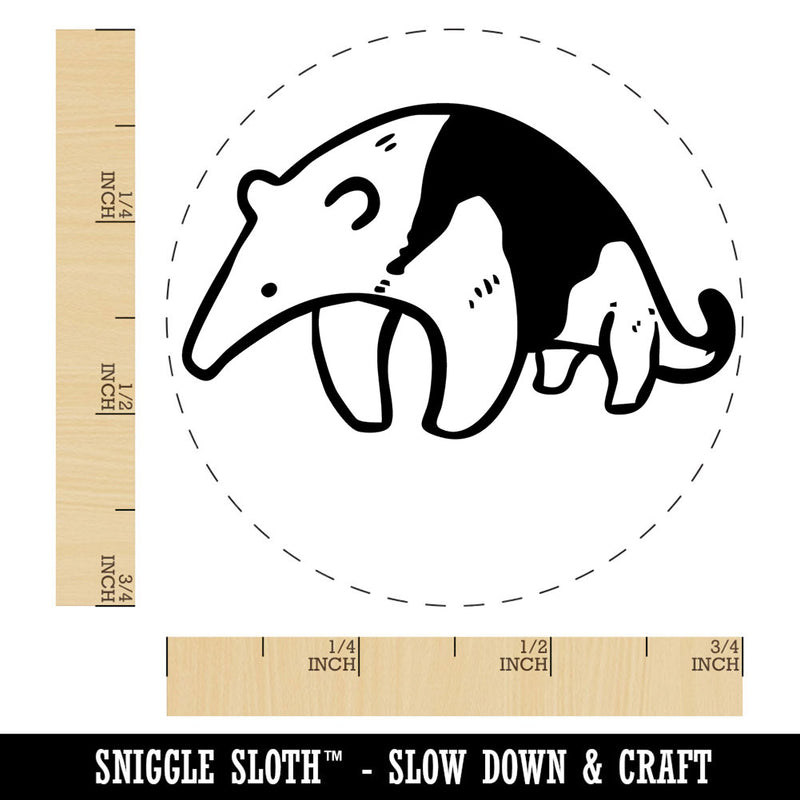 Collared Anteater Southern Tamandua Cute Animal Self-Inking Rubber Stamp for Stamping Ink Stamper Crafting Planners