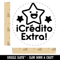 Credito Extra Credit Star School Student Self-Inking Rubber Stamp for Stamping Ink Stamper Crafting Planners
