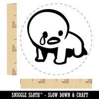 Crying Despair Sad Emote Self-Inking Rubber Stamp for Stamping Ink Stamper Crafting Planners