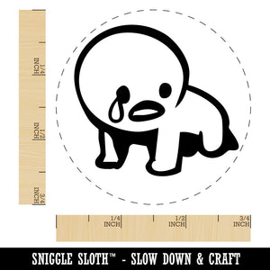 Crying Despair Sad Emote Self-Inking Rubber Stamp for Stamping Ink Stamper Crafting Planners