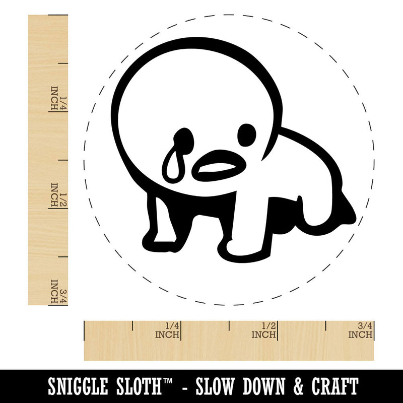 Crying Despair Sad Emote Self-Inking Rubber Stamp for Stamping Ink Stamper Crafting Planners