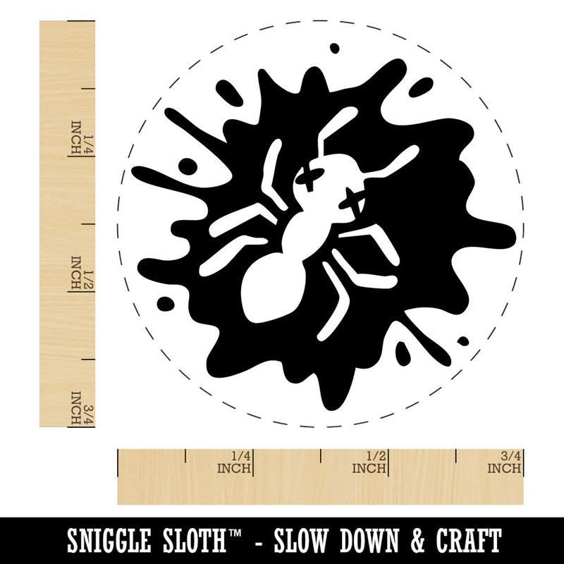 Dead Bug Squished Splatter Ant Insect Self-Inking Rubber Stamp for Stamping Ink Stamper Crafting Planners