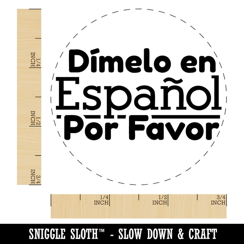 Dimelo en Espanol Por Favor In Spanish Please Teacher Stamp Self-Inking Rubber Stamp for Stamping Ink Stamper