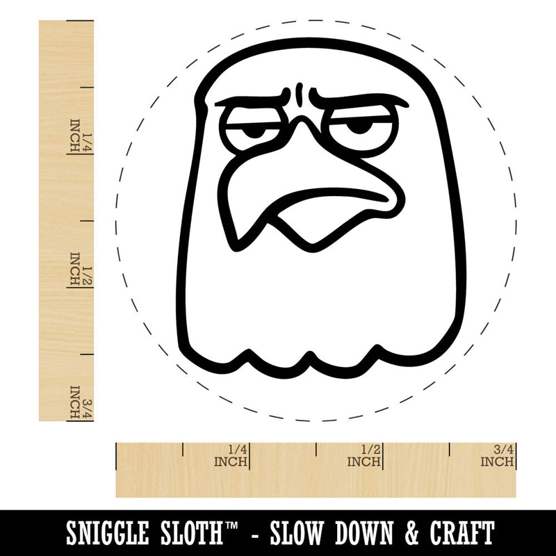 Disappointed Bald Eagle Frown America Self-Inking Rubber Stamp for Stamping Ink Stamper Crafting Planners