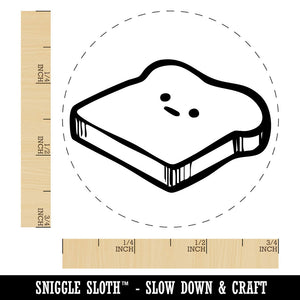 Existential Crisis Slice of Bread Toast Self-Inking Rubber Stamp for Stamping Ink Stamper Crafting Planners