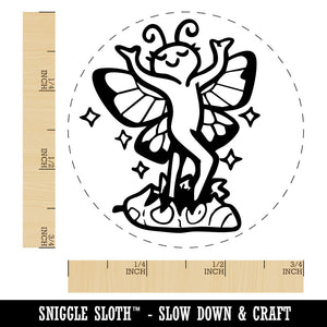 Fabulous Butterfly Emerging From Chrysalis Self-Inking Rubber Stamp for Stamping Ink Stamper Crafting Planners
