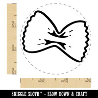 Farfalle Bow Tie Butterfly Pasta Self-Inking Rubber Stamp for Stamping Ink Stamper Crafting Planners