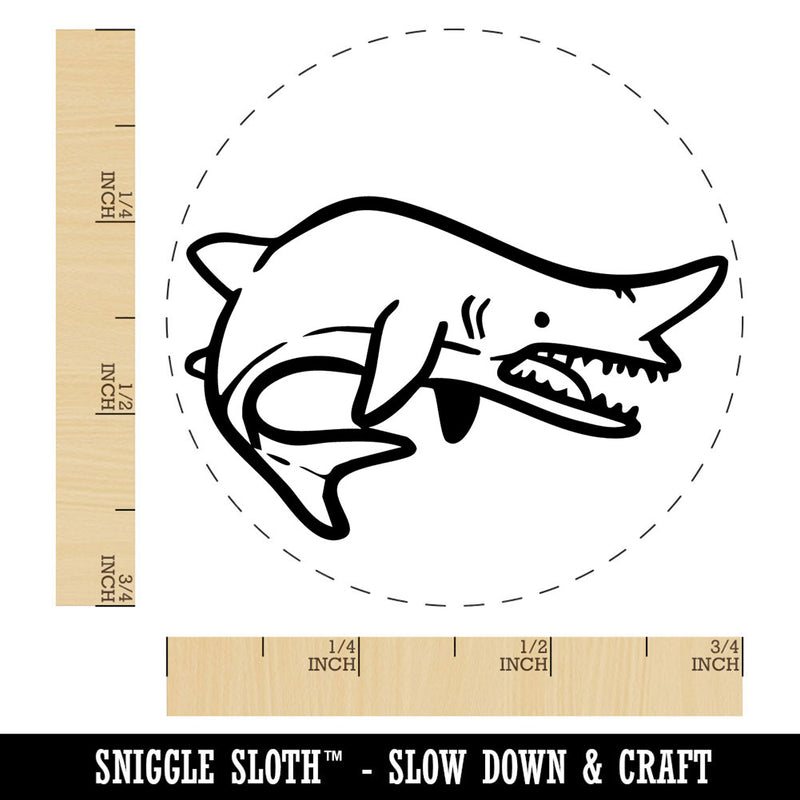 Goblin Shark Ugly Fish Self-Inking Rubber Stamp for Stamping Ink Stamper Crafting Planners