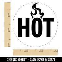 Hot Warning Fire Danger Hazard Self-Inking Rubber Stamp for Stamping Ink Stamper Crafting Planners