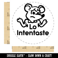 Lo Intentaste Spanish You Tried Mouse Teacher Stamp Self-Inking Rubber Stamp for Stamping Ink Stamper Crafting Planners