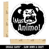 Mas Animo Lion Spanish Encouragement Teacher Stamp Self-Inking Rubber Stamp for Stamping Ink Stamper Crafting Planners